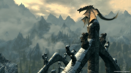 Dragon in Skyrim